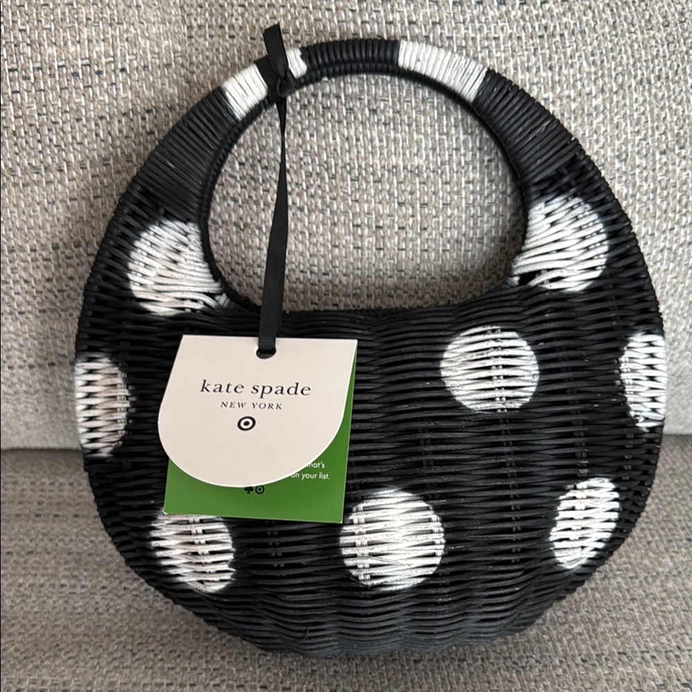 Kate Spade Black and White Polka Dot Shoulder Bag